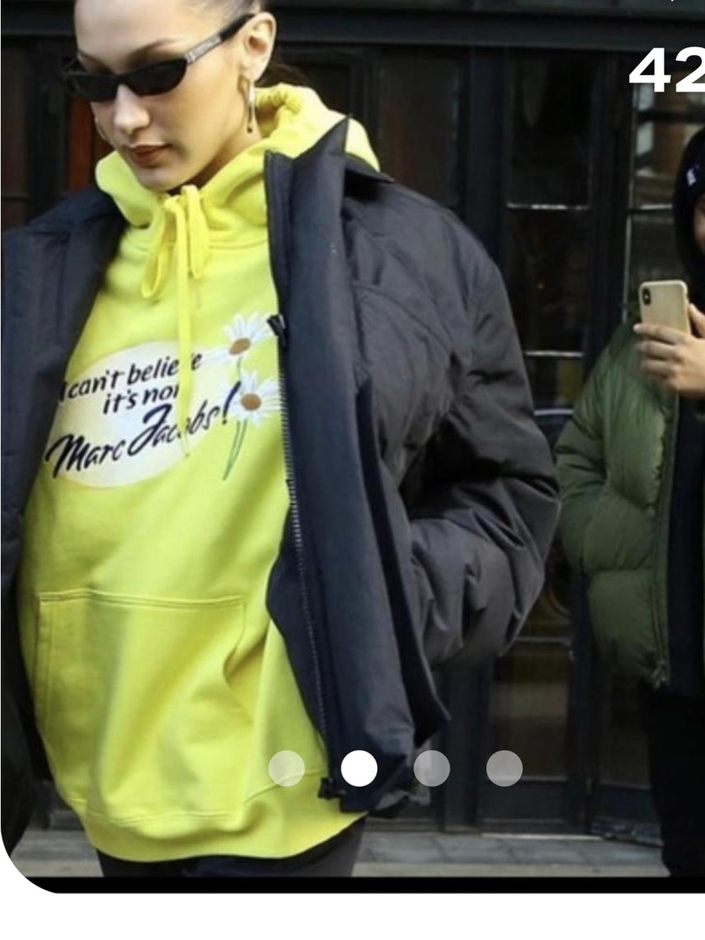 Marc Jacobs Yellow Hoodie with Tag